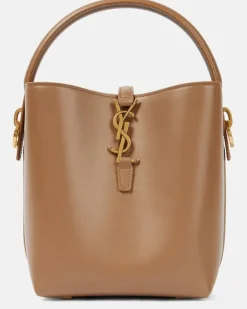 Bucket Bag Le 37 Small aus Leder Braun
