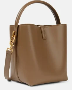Bucket Bag Le 37 Small aus Leder Braun