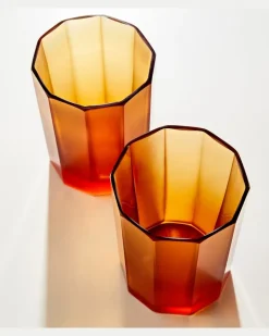 Bustierkleid aus Baumwolle und Seide Orange