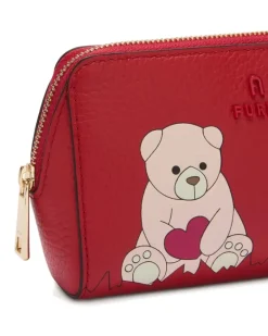Camelia Kosmetiktasche mit Print (2er-Set) - Rot