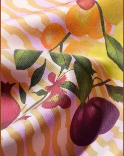 Canelle Pyjama-Hose mit Früchte-Print - Rosa