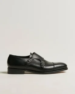 Cannon Monkstrap Black Calf Schwarz