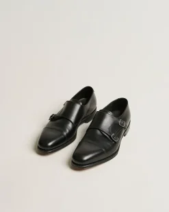 Cannon Monkstrap Black Calf Schwarz