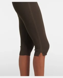 Caprihose aus Jersey Braun