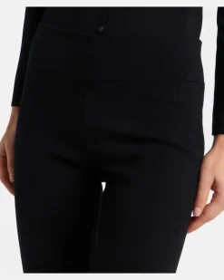 Caprihose aus Strick Schwarz