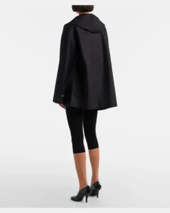 Caprihose aus Strick Schwarz