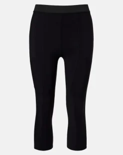 Capri-Leggings aus Jersey Schwarz