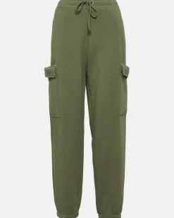 Cargo-Jogginghose aus Baumwoll-Jersey Violett