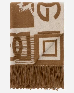 Cashmere Jacquard Blanket - Plaid Mehrfarbig