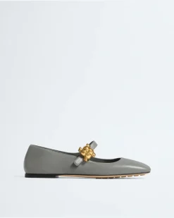 Charlotte Mary-Jane Ballerinas-Grau - Damen