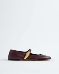 Charlotte Mary-Jane Ballerinas-Bordeaux - Damen