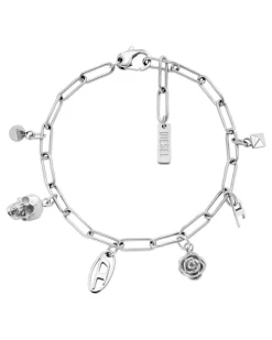 Charm-Armband aus Edelstahl - Armbänder - Unisex - Silber