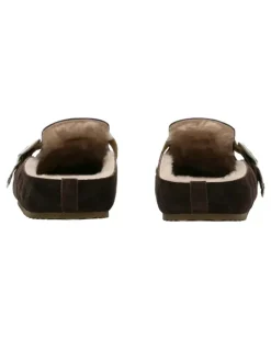 Check Urchin Clogs mit Shearling - Braun