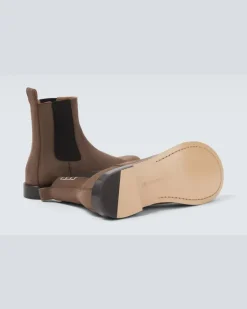 Chelsea Boots aus Veloursleder Braun