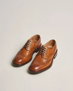 Chester Brogue Tan Burnished Calf Braun