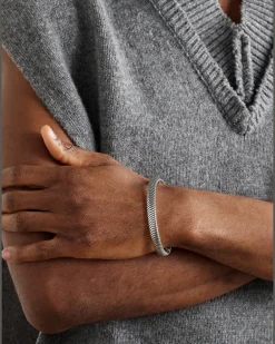 Chevron Sterling Silver Cuff