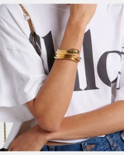 Chloé Armreif Chloé Sculpt Gold