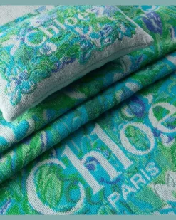 Chloé Handtuch aus Baumwollfrottee Multicolor