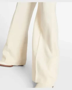 Chloé One-Shoulder Jumpsuit aus Leinen Weiß