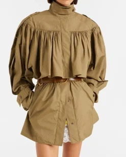 Chloé Trenchcoat aus Baumwollpopeline Braun