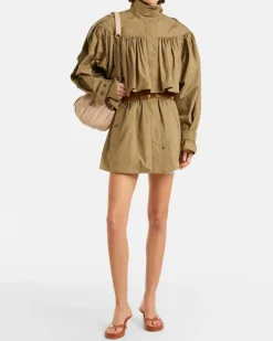 Chloé Trenchcoat aus Baumwollpopeline Braun