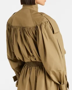 Chloé Trenchcoat aus Baumwollpopeline Braun