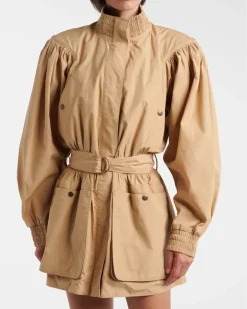 Chloé Trenchcoat aus Baumwollpopeline Beige