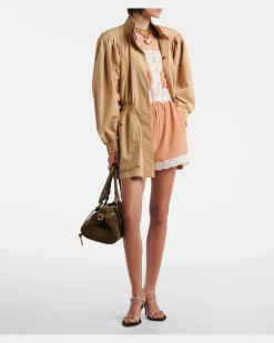 Chloé Trenchcoat aus Baumwollpopeline Beige