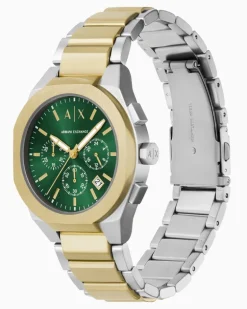 Chronograph Two-Tone Stainless Steel Watch Mehrfarbig