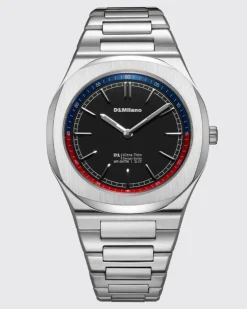 Classic Oxymo Quarzuhr aus Edelstahl mit entspiegeltem Glas Silber