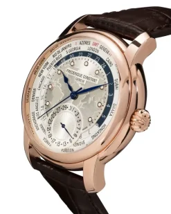 Classic Worldtimer Manufacture' Armbanduhr, 42mm - Weiß