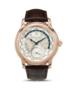 Classic Worldtimer Manufacture' Armbanduhr, 42mm - Weiß