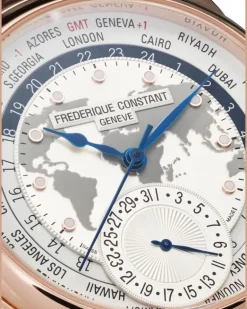 Classic Worldtimer Manufacture' Armbanduhr, 42mm - Weiß
