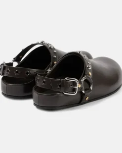 Clogs Elyse mit Nieten elyse Braun