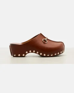 Clogs Horsebit aus Leder horsebit Braun
