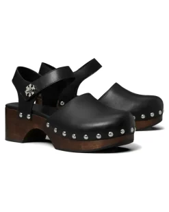 Clogs mit Drehverschluss - Schwarz