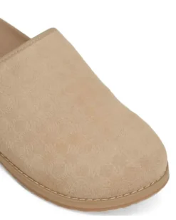Clogs mit Monogramm - Nude