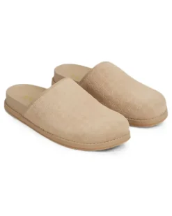 Clogs mit Monogramm - Nude
