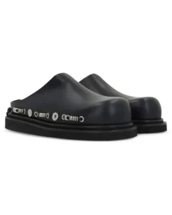 Clogs mit Nieten - Schwarz