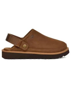 Clogs mit Riemen - Braun