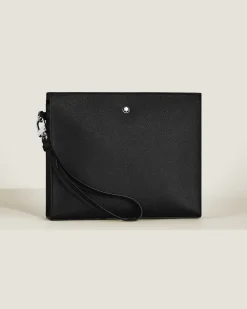 Clutch aus Sartorial Leder - Schwarz - Leder - MB198860 - Etuis