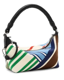 Clutch Cala Bayadere aus besticktem Canvas Multicolor