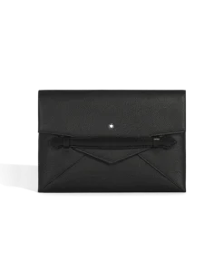 Clutch-Dokumentenmappe Montblanc Envelope - Schwarz - Leder - MB220215 - Dokumententaschen