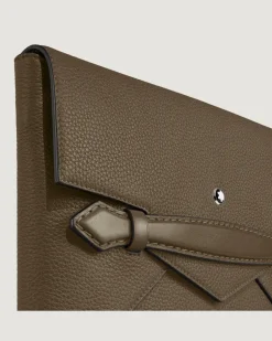 Clutch Montblanc Envelope - Haselnussbraun - Leder - MB220211 - Clutches