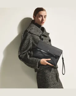 Clutch Montblanc Envelope - Schwarz - Leder - MB222367 - Clutches