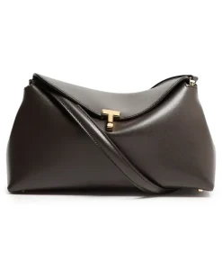 Clutch T-Lock aus Leder Black