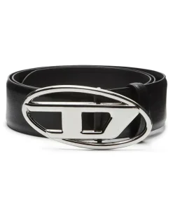 4cm Gürtel aus Leder mit ovaler D-Schließe - Gürtel - Herren - Schwarz