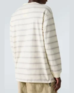Comme des Garçons Homme Longsleeve aus Baumwoll-Jersey Weiß
