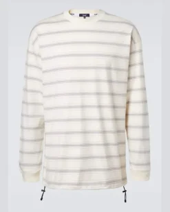 Comme des Garçons Homme Longsleeve aus Baumwoll-Jersey Weiß