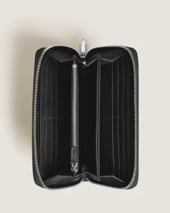 Continental-Brieftasche 12 cc mit Reißverschluss aus Soft Leder - Schwarz - Leder - MB220330 - Brieftaschen